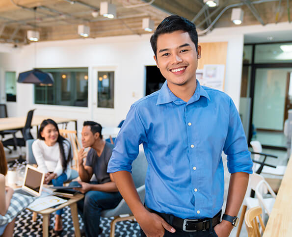 smiling young man